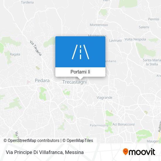 Mappa Via Principe Di Villafranca