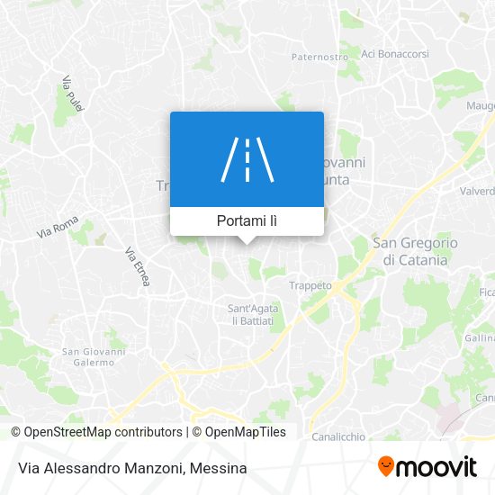 Mappa Via Alessandro Manzoni