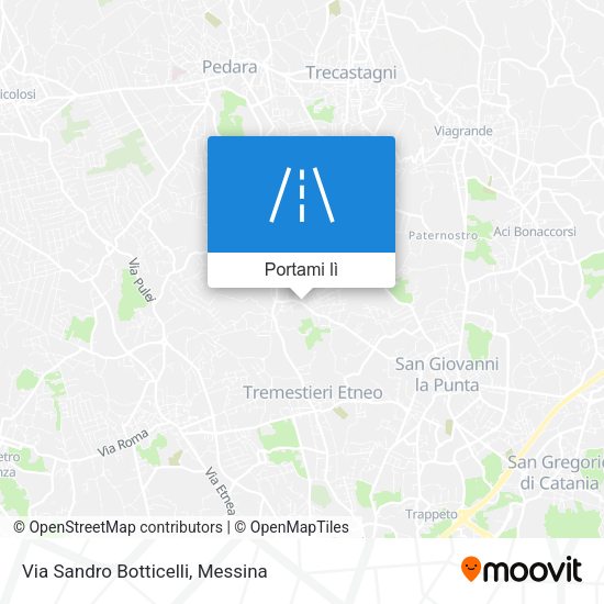 Mappa Via Sandro Botticelli