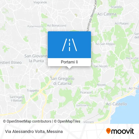 Mappa Via Alessandro Volta