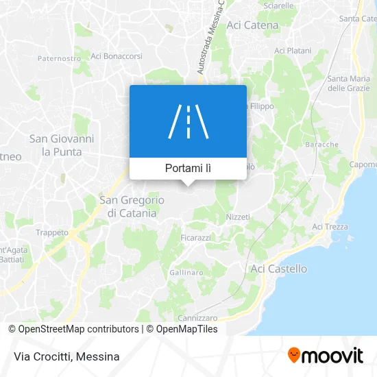 Mappa Via Crocitti