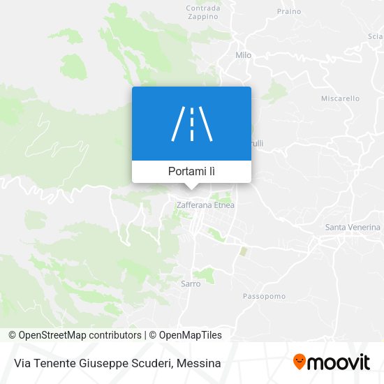Mappa Via Tenente Giuseppe Scuderi