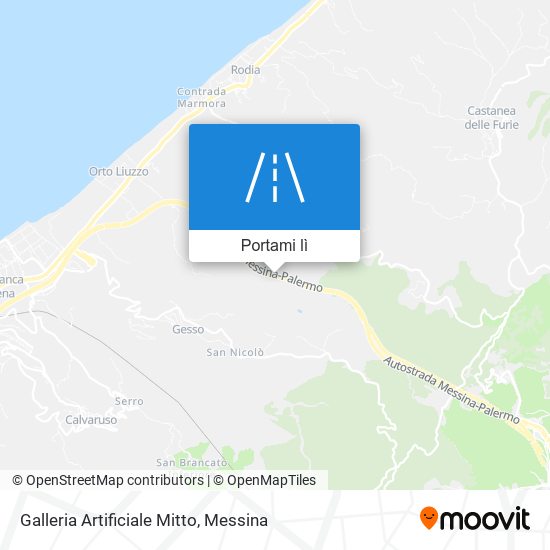 Mappa Galleria Artificiale Mitto