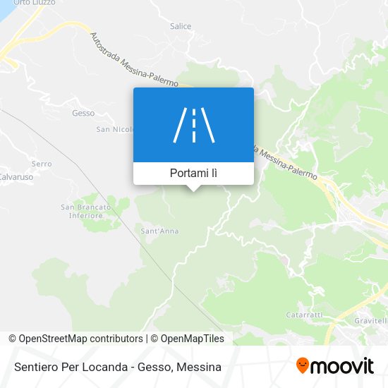 Mappa Sentiero Per Locanda - Gesso