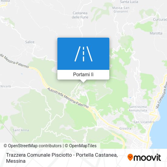 Mappa Trazzera Comunale Pisciotto - Portella Castanea