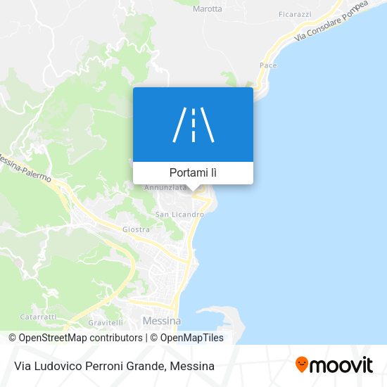 Mappa Via Ludovico Perroni Grande