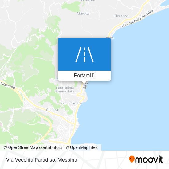 Mappa Via Vecchia Paradiso