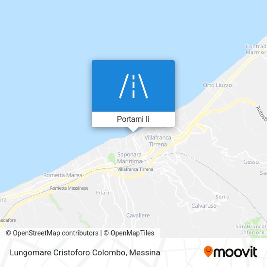 Mappa Lungomare Cristoforo Colombo