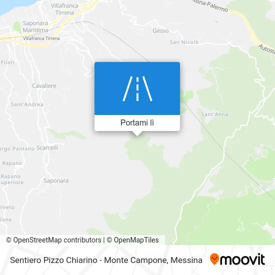 Mappa Sentiero Pizzo Chiarino - Monte Campone