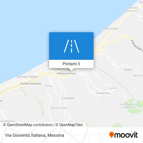 Mappa Via Gioventù Italiana
