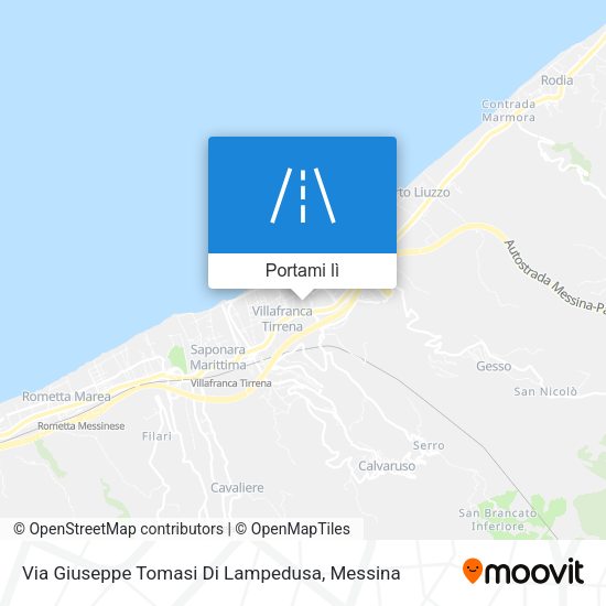 Mappa Via Giuseppe Tomasi Di Lampedusa