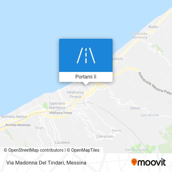 Mappa Via Madonna Del Tindari