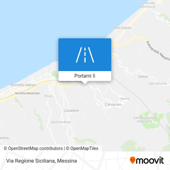 Mappa Via Regione Siciliana