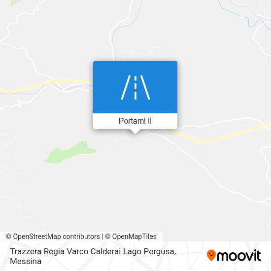 Mappa Trazzera Regia Varco Calderai Lago Pergusa