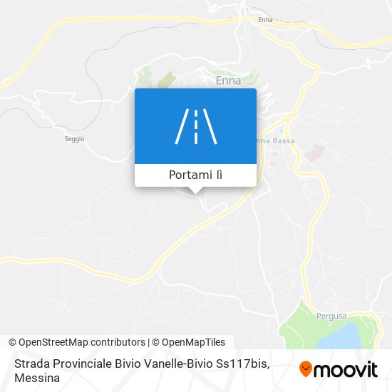 Mappa Strada Provinciale Bivio Vanelle-Bivio Ss117bis