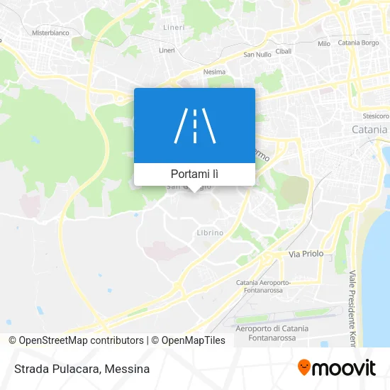 Mappa Strada Pulacara