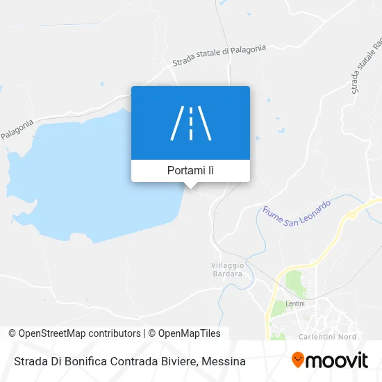 Mappa Strada Di Bonifica Contrada Biviere