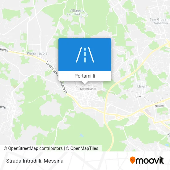 Mappa Strada Intradilli