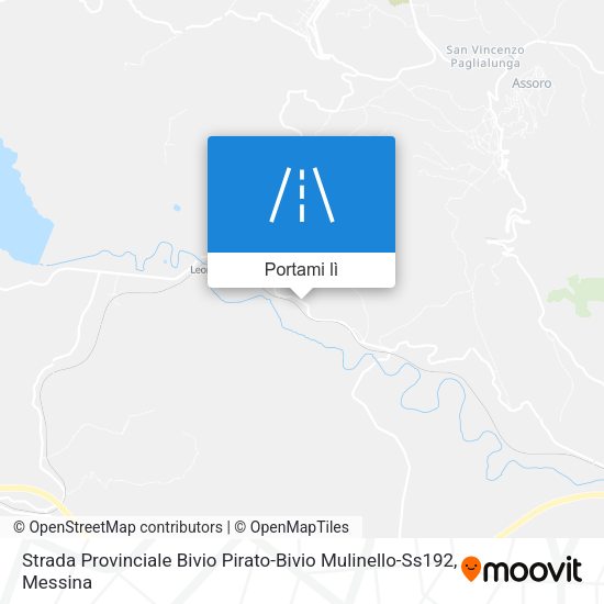 Mappa Strada Provinciale Bivio Pirato-Bivio Mulinello-Ss192