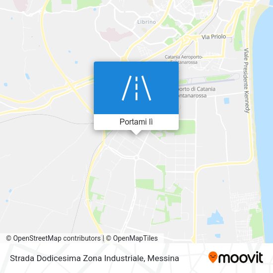 Mappa Strada Dodicesima Zona Industriale