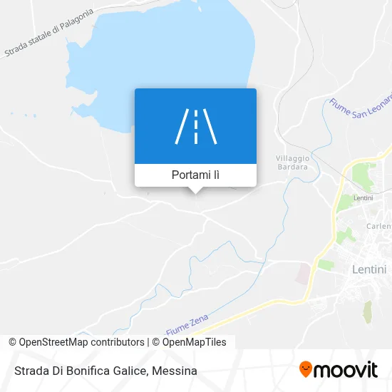 Mappa Strada Di Bonifica Galice