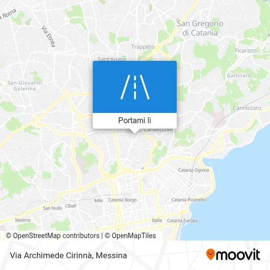 Mappa Via Archimede Cirinnà
