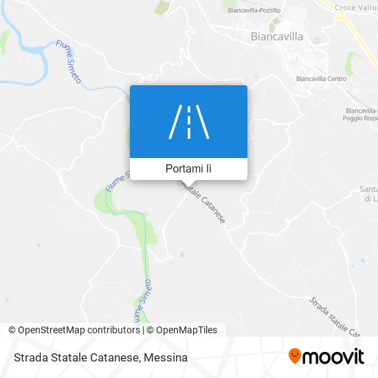 Mappa Strada Statale Catanese