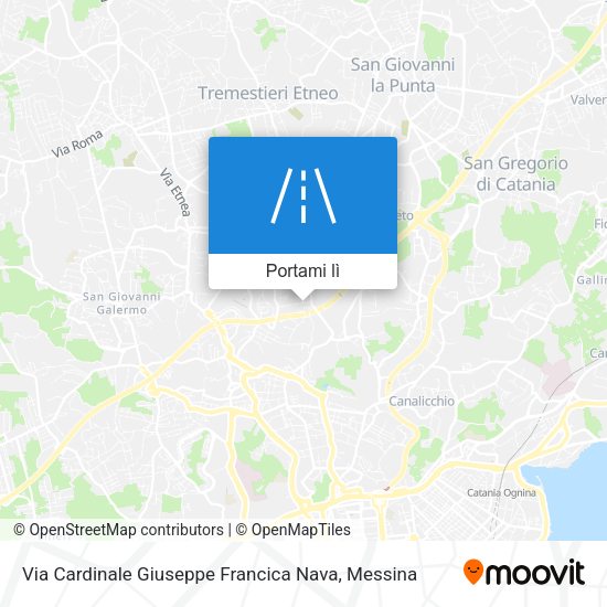 Mappa Via Cardinale Giuseppe Francica Nava