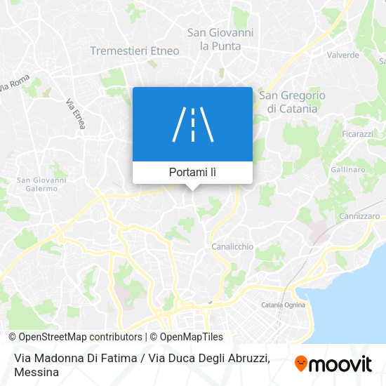 Mappa Via Madonna Di Fatima / Via Duca Degli Abruzzi