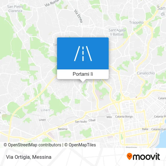 Mappa Via Ortigia