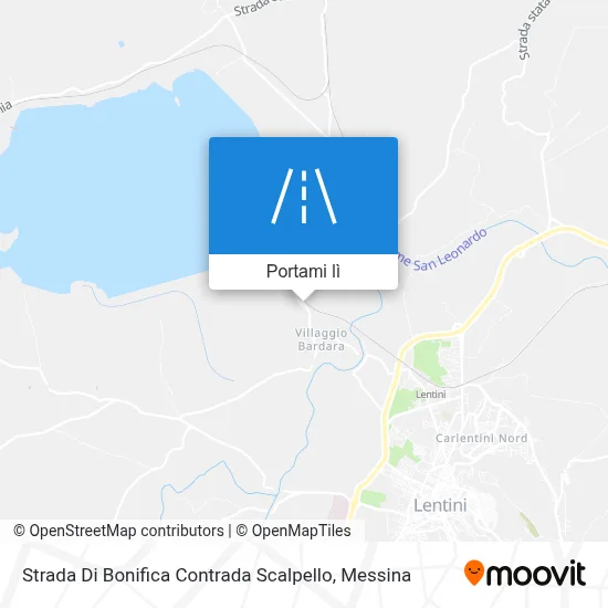Mappa Strada Di Bonifica Contrada Scalpello