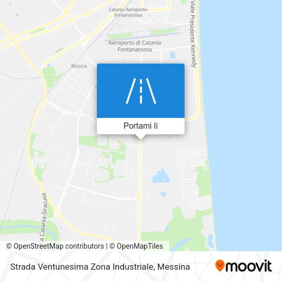 Mappa Strada Ventunesima Zona Industriale