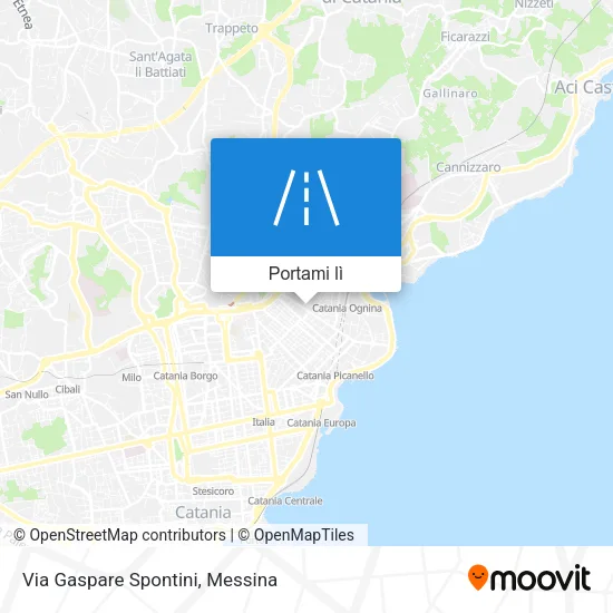 Mappa Via Gaspare Spontini