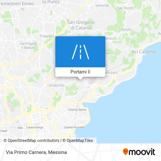 Mappa Via Primo Carnera