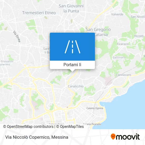 Mappa Via Niccolò Copernico