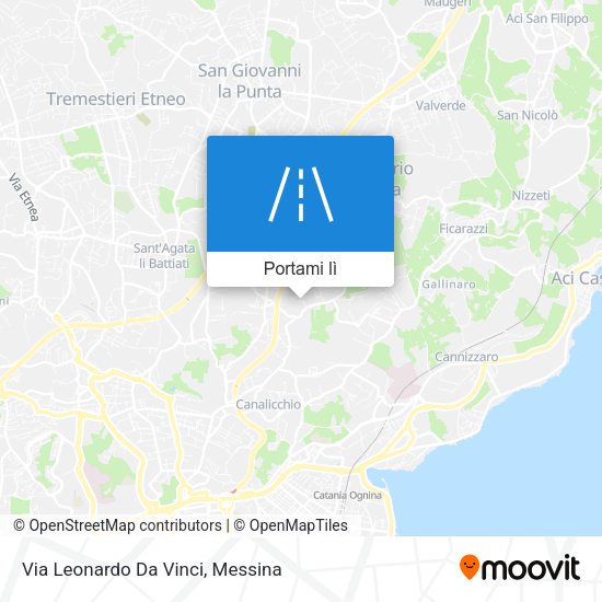 Mappa Via Leonardo Da Vinci