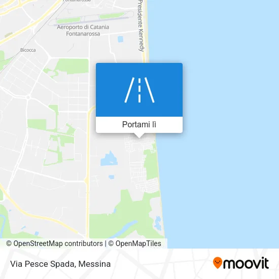 Mappa Via Pesce Spada