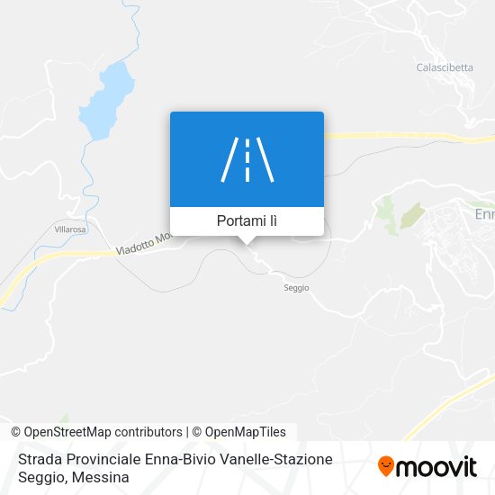 Mappa Strada Provinciale Enna-Bivio Vanelle-Stazione Seggio