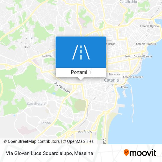 Mappa Via Giovan Luca Squarcialupo