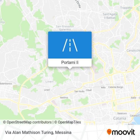 Mappa Via Alan Mathison Turing