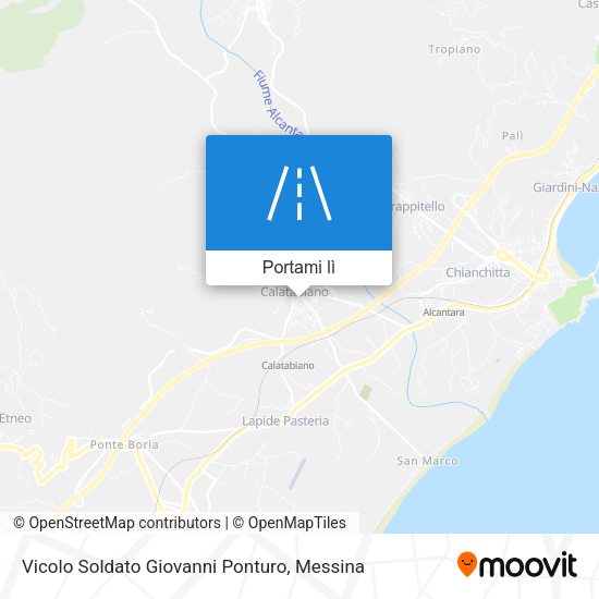 Mappa Vicolo Soldato Giovanni Ponturo