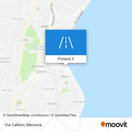 Mappa Via Cafiero