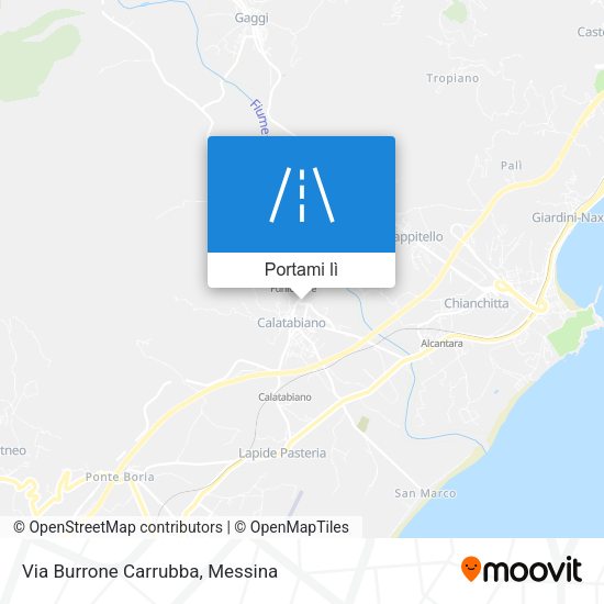 Mappa Via Burrone Carrubba