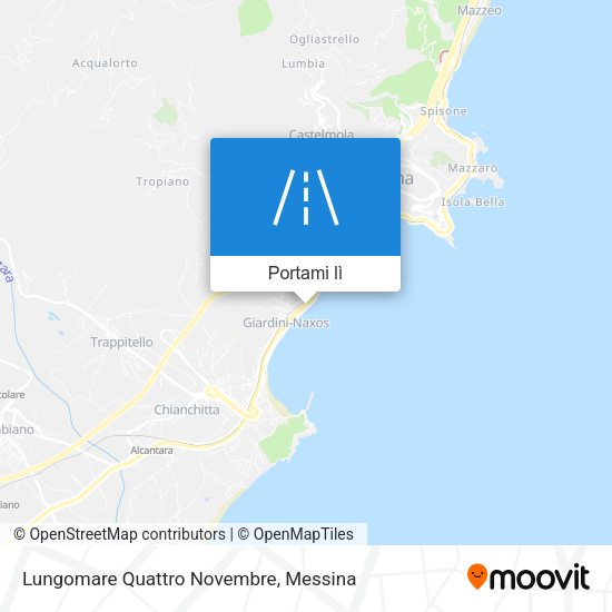 Mappa Lungomare Quattro Novembre