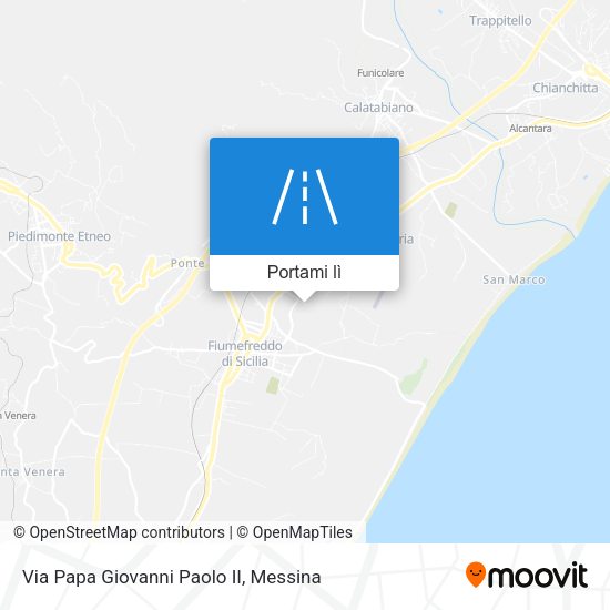Mappa Via Papa Giovanni Paolo II