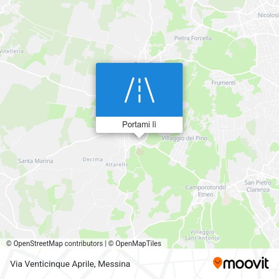 Mappa Via Venticinque Aprile