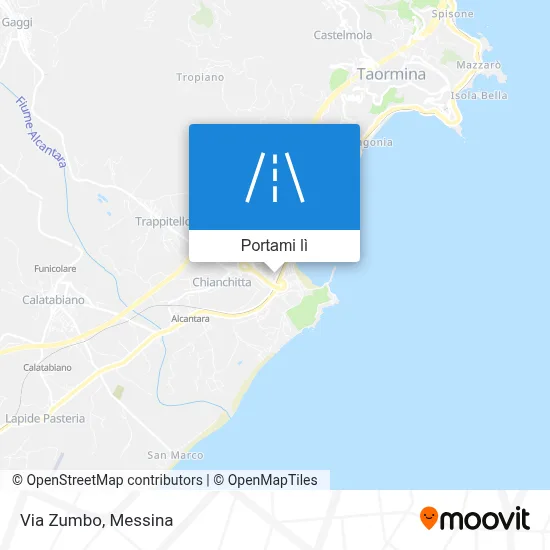 Mappa Via Zumbo