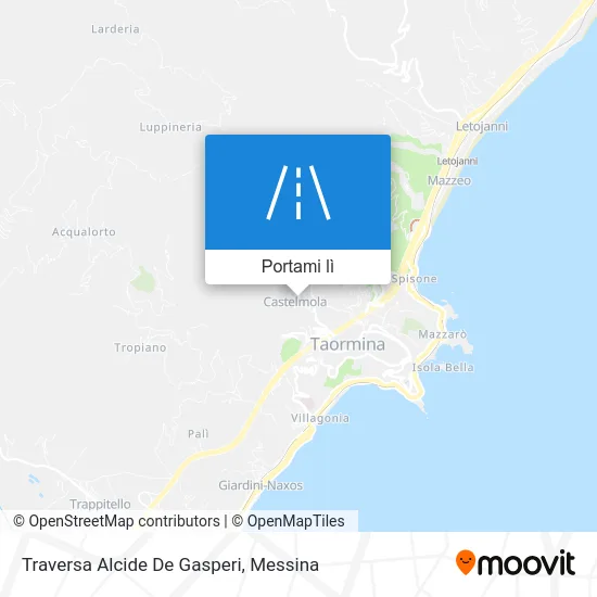 Mappa Traversa Alcide De Gasperi