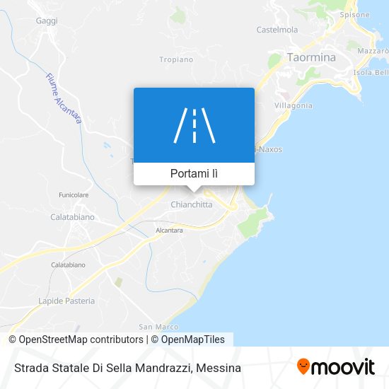 Mappa Strada Statale Di Sella Mandrazzi