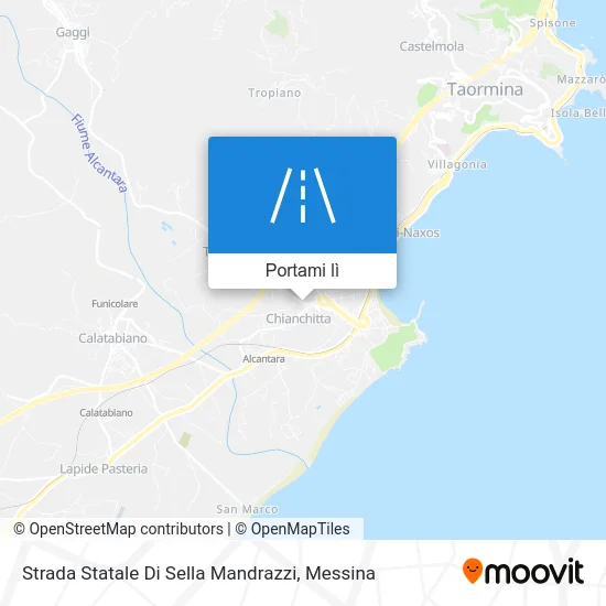 Mappa Strada Statale Di Sella Mandrazzi